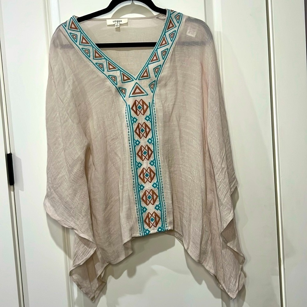 UMGEE BOHO LINEN TRIBAL TUNIC